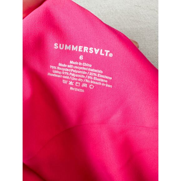 Summersalt Sidestroke Pink One-Piece Swimsuit – Size 6 – Confetti Trim - Picture 10 of 10